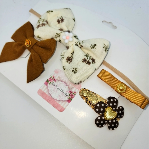 handmade Other - Nwt new Handmade bows clips headband girls toddler baby